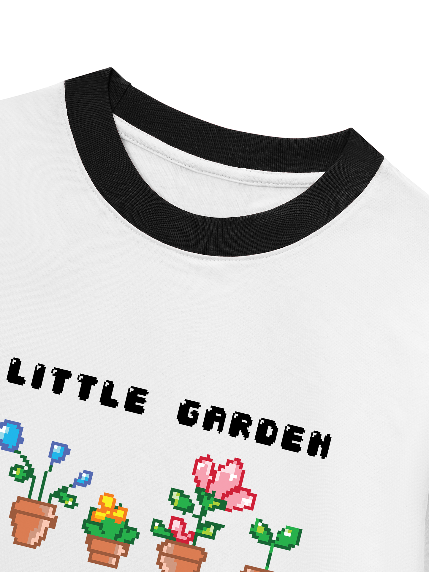 Áo Thun Ringer Relaxed Fit Summer Vibes Little Garden