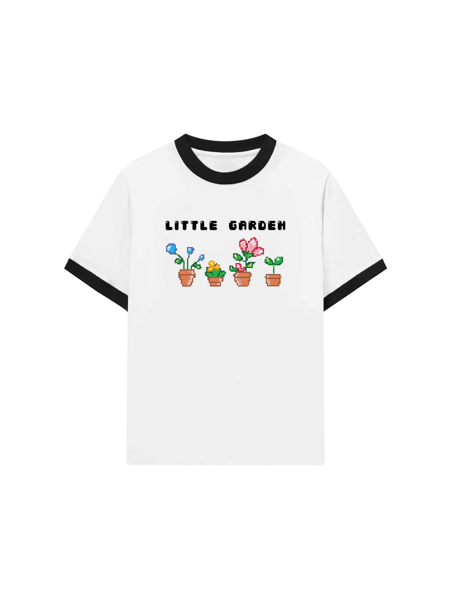 Áo Thun Ringer Relaxed Fit Summer Vibes Little Garden