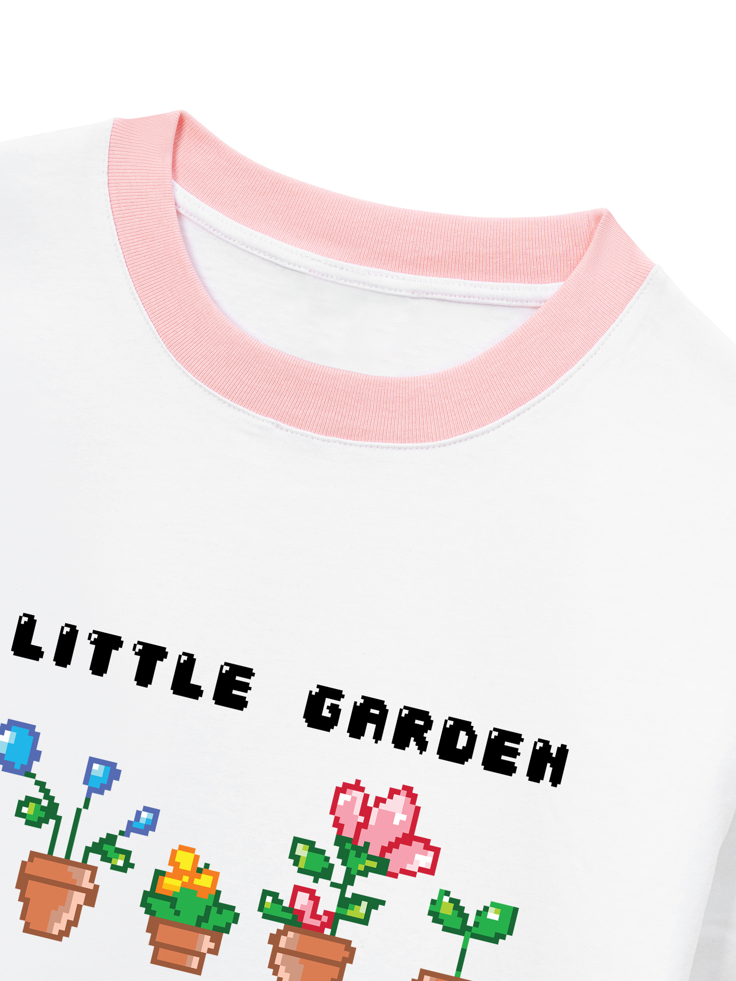 Áo Thun Ringer Relaxed Fit Summer Vibes Little Garden
