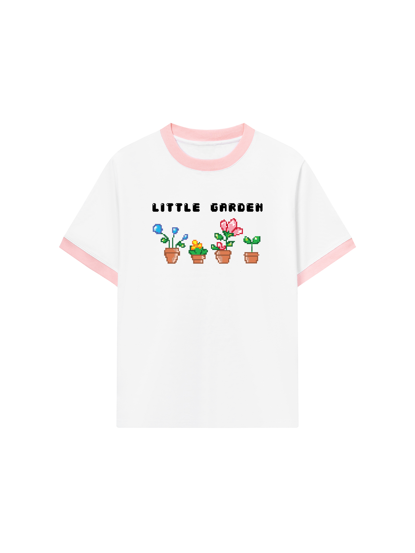 Áo Thun Ringer Relaxed Fit Summer Vibes Little Garden
