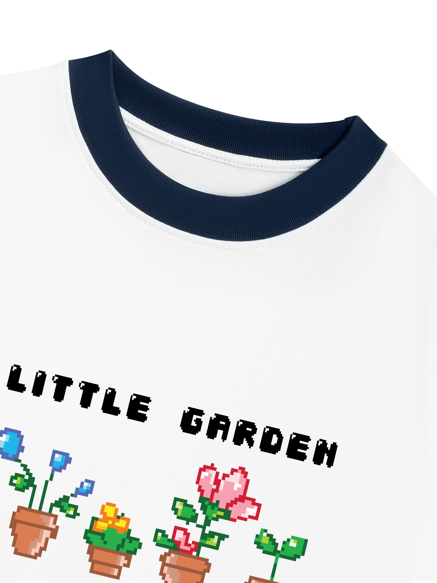 Áo Thun Ringer Relaxed Fit Summer Vibes Little Garden