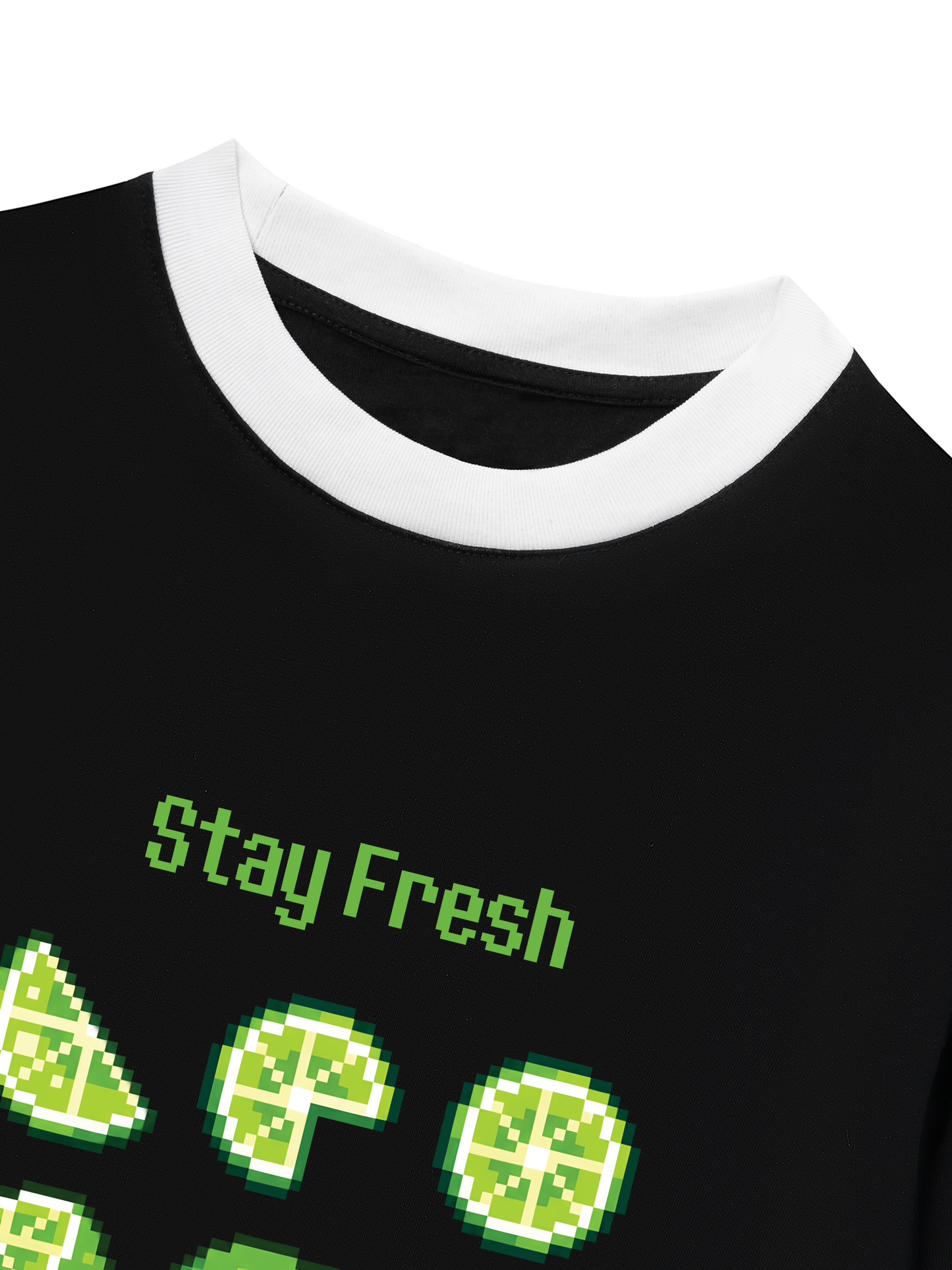 Áo Thun Ringer Relaxed Fit Summer Vibes Stay Fresh Stay Zesty