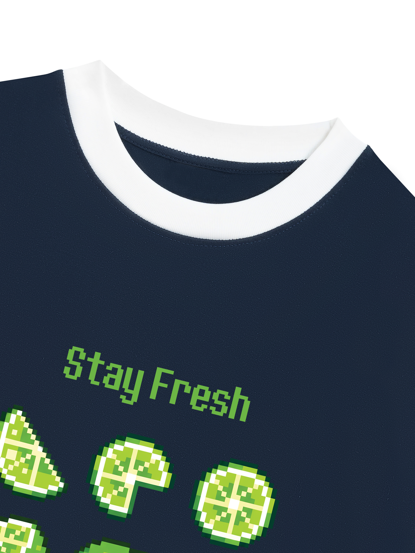 Áo Thun Ringer Relaxed Fit Summer Vibes Stay Fresh Stay Zesty