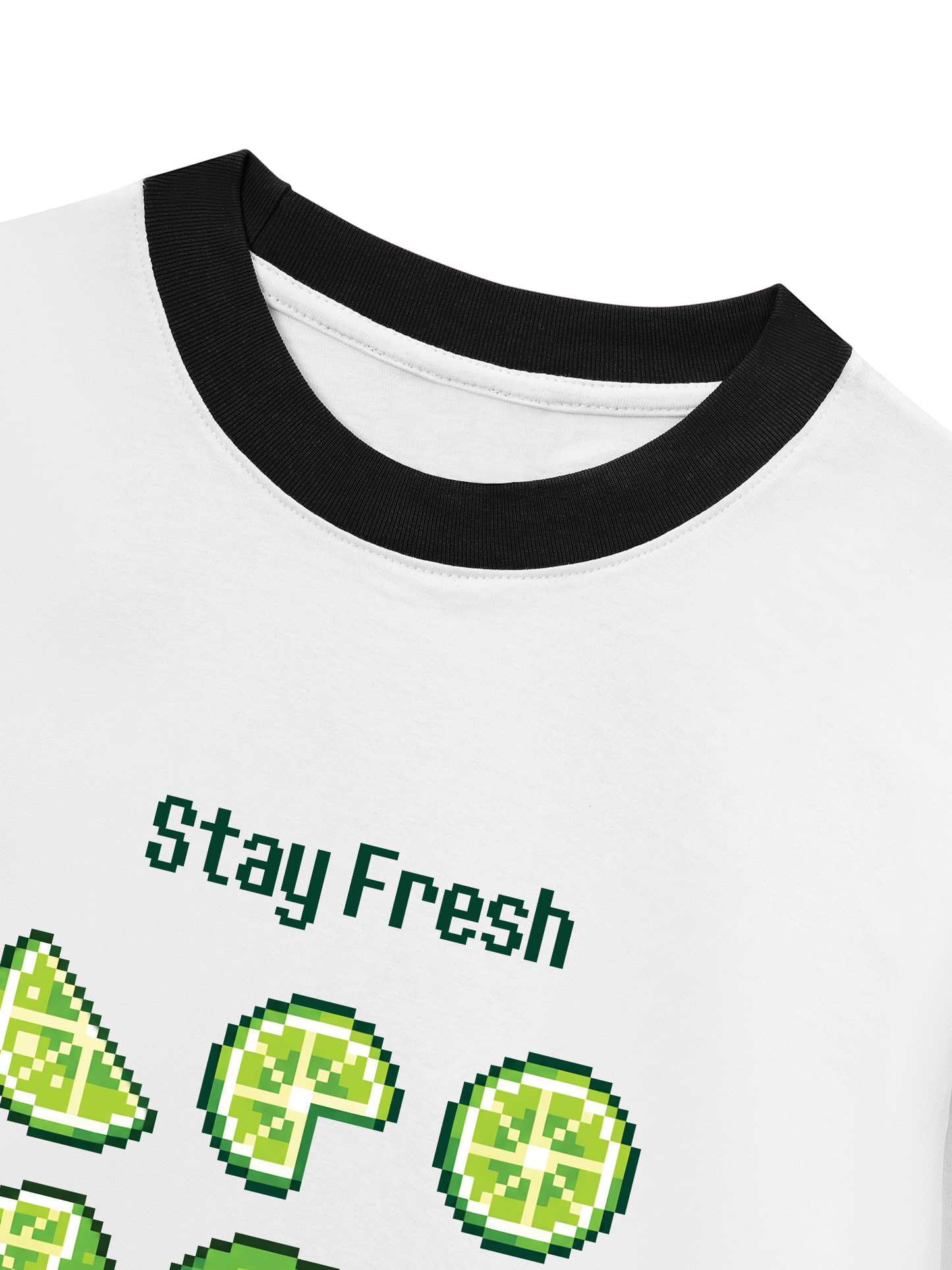 Áo Thun Ringer Relaxed Fit Summer Vibes Stay Fresh Stay Zesty