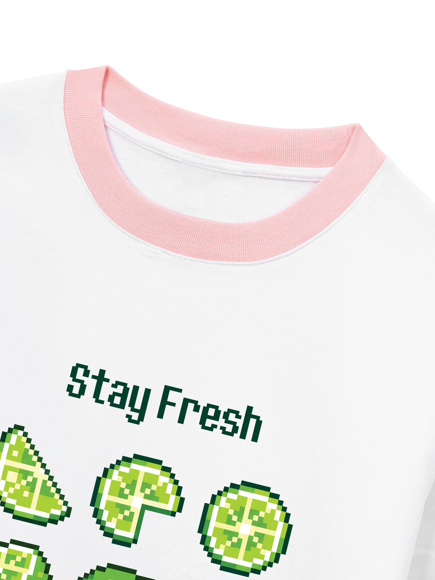 Áo Thun Ringer Relaxed Fit Summer Vibes Stay Fresh Stay Zesty