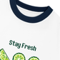 Áo Thun Ringer Relaxed Fit Summer Vibes Stay Fresh Stay Zesty