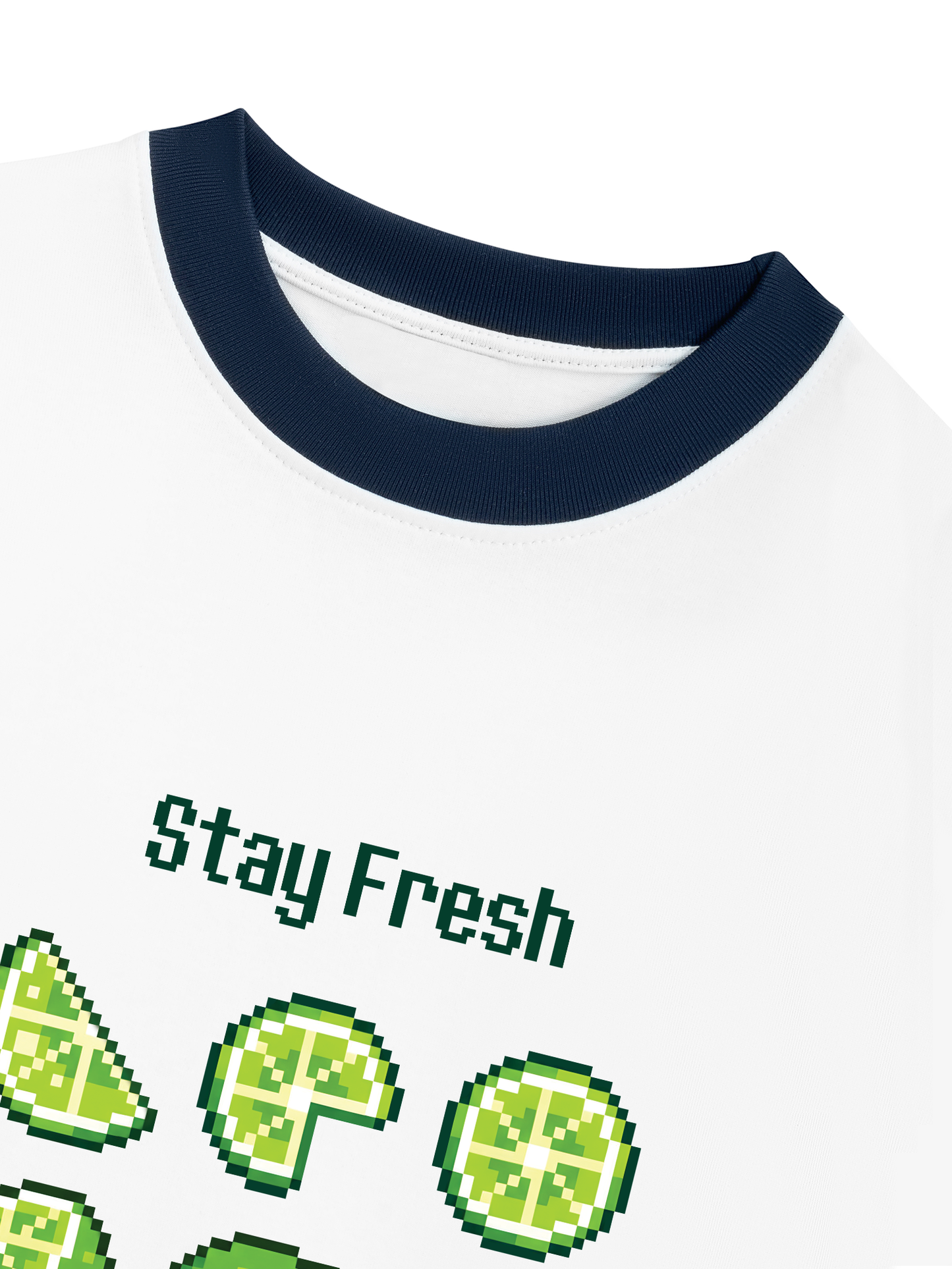 Áo Thun Ringer Relaxed Fit Summer Vibes Stay Fresh Stay Zesty