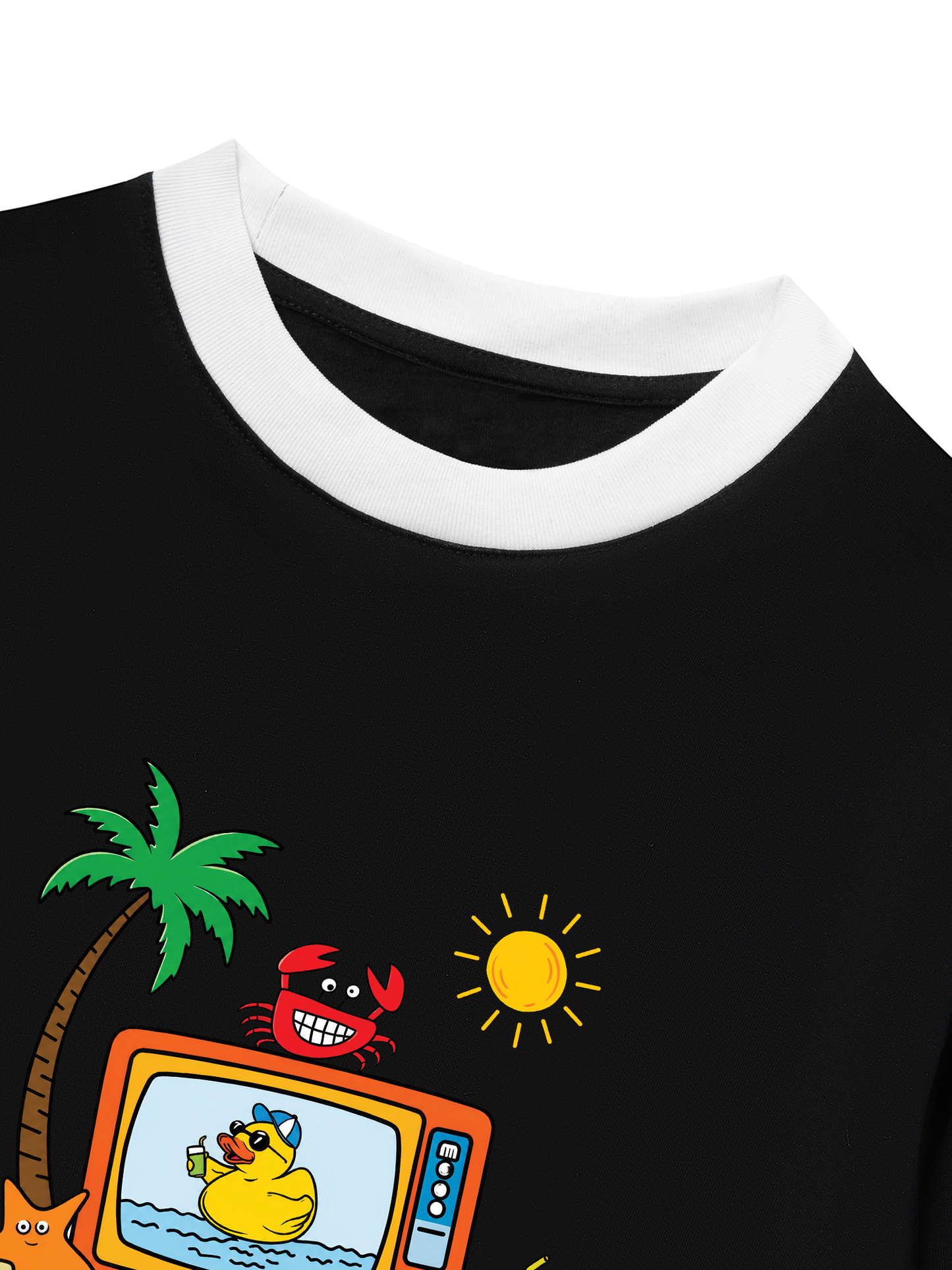 Áo Thun Ringer Relaxed Fit Summer Vibes Summer Show