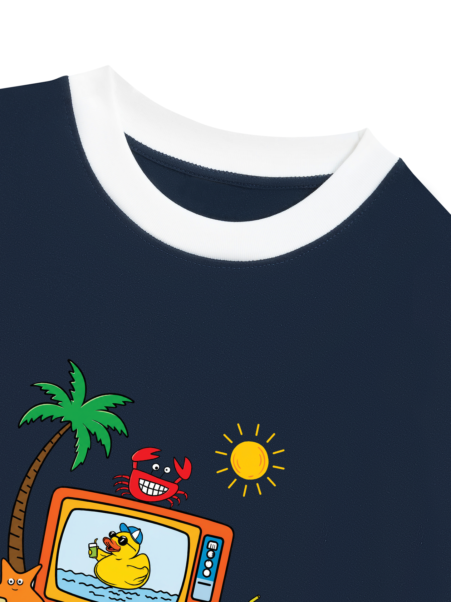 Áo Thun Ringer Relaxed Fit Summer Vibes Summer Show