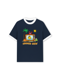Áo Thun Ringer Relaxed Fit Summer Vibes Summer Show