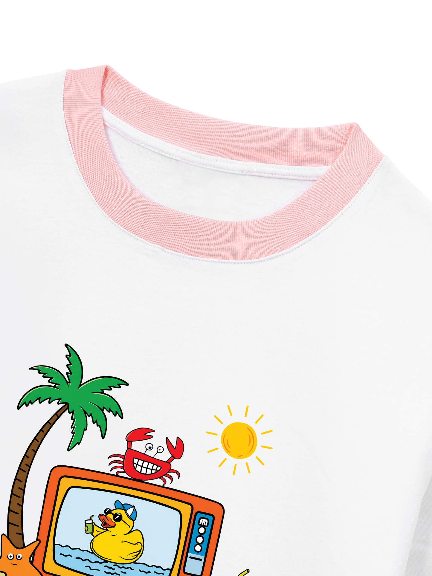 Áo Thun Ringer Relaxed Fit Summer Vibes Summer Show