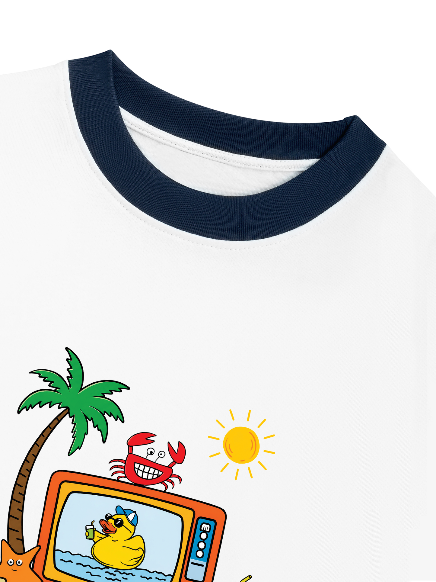 Áo Thun Ringer Relaxed Fit Summer Vibes Summer Show