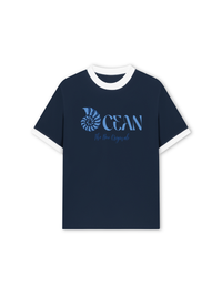 Áo Thun Ringer Relaxed Fit Summer Vibes Ocean