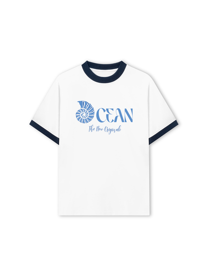 Áo Thun Ringer Relaxed Fit Summer Vibes Ocean