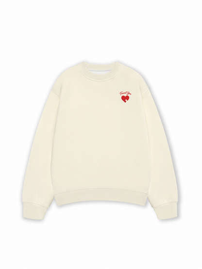 Áo Sweater Nỉ Hai Da Found You Heart