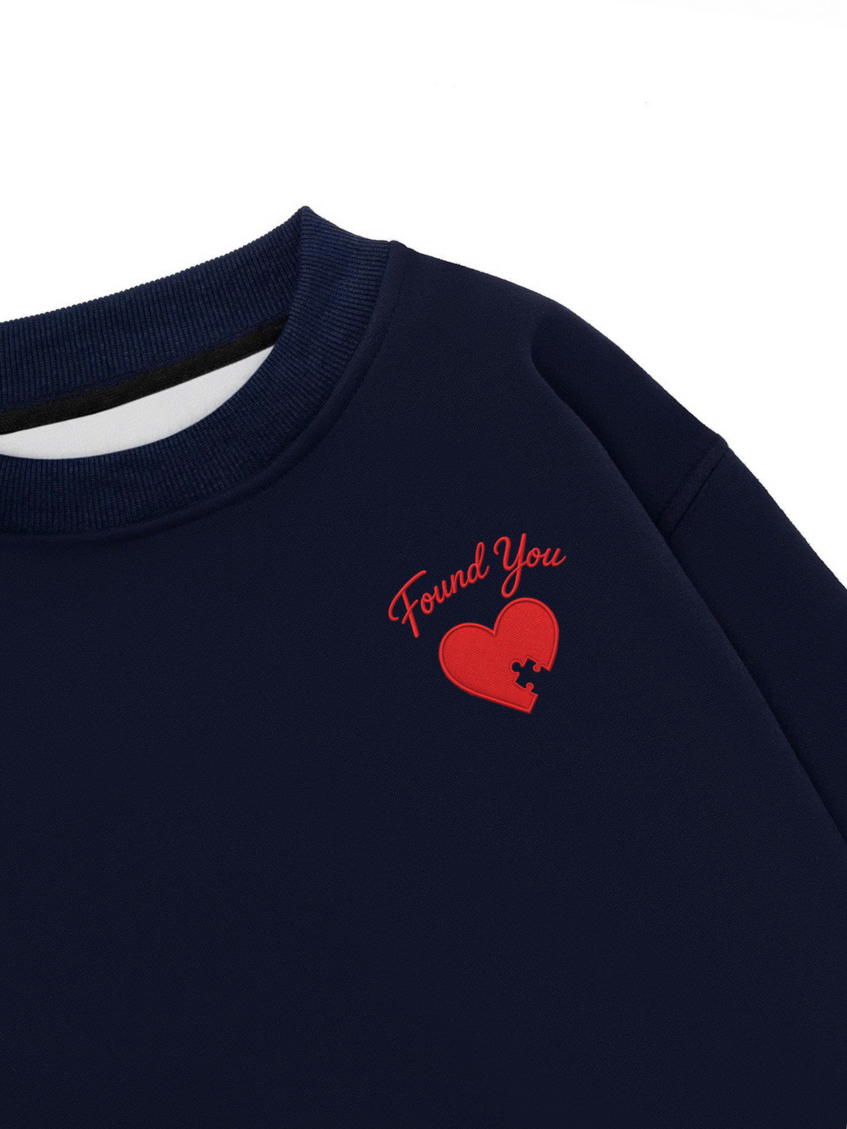 Áo Sweater Nỉ Hai Da Found You Heart