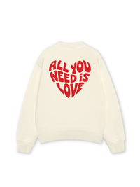 Áo Sweater Nỉ Hai Da All You Need Is Love