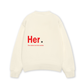 Áo Sweater Nỉ Hai Da Her