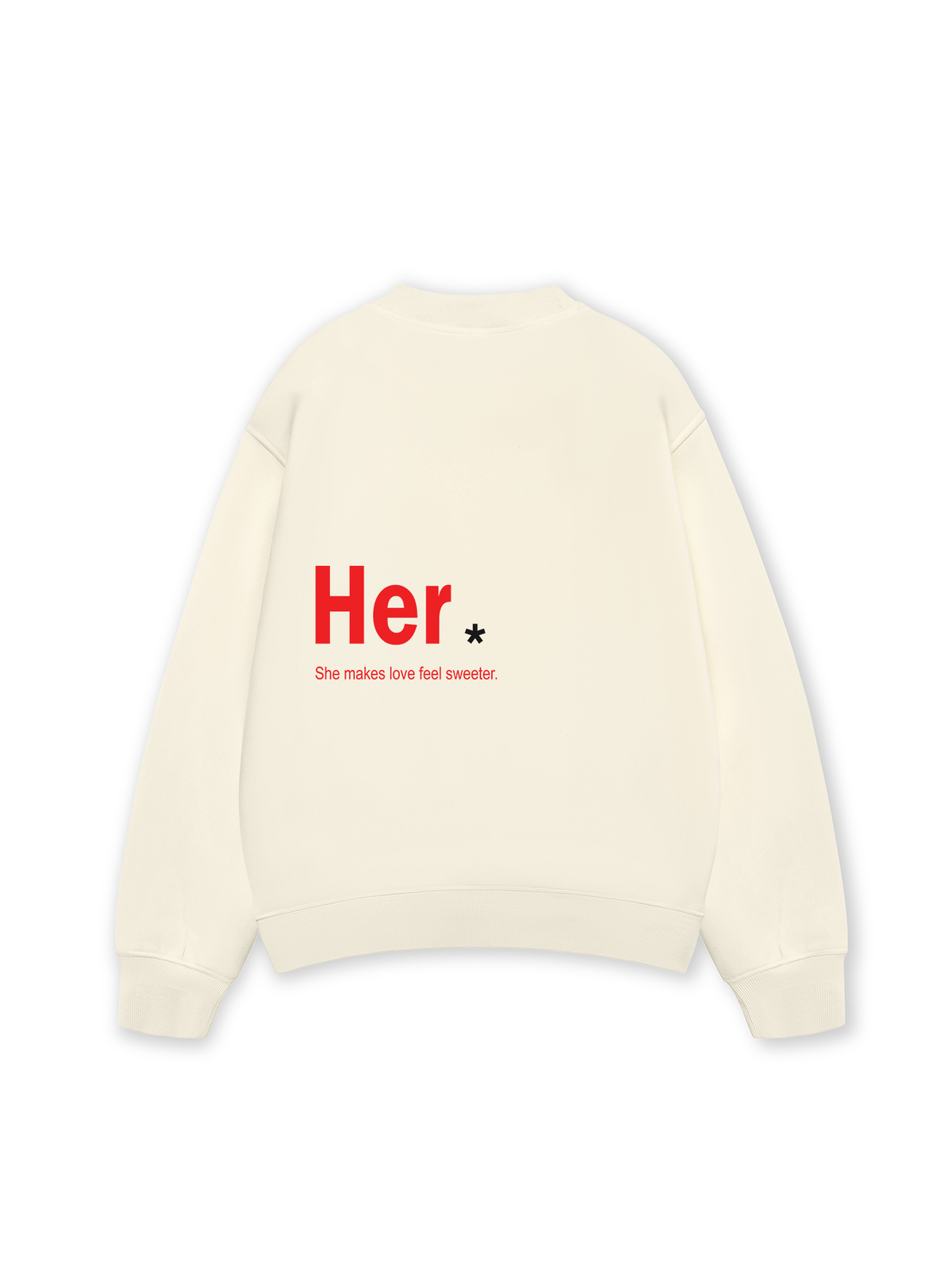 Áo Sweater Nỉ Hai Da Her