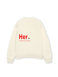 Áo Sweater Nỉ Hai Da Her