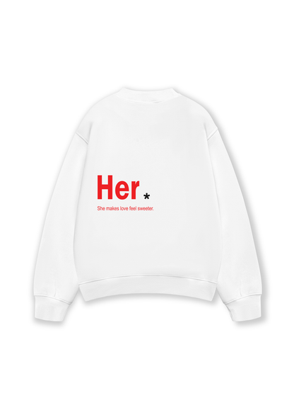 Áo Sweater Nỉ Hai Da Her