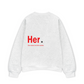 Áo Sweater Nỉ Hai Da Her
