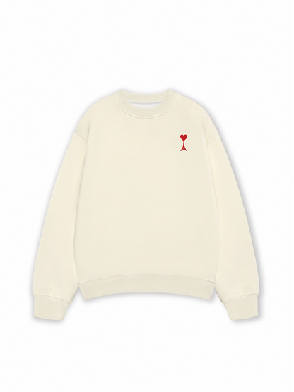 Áo Sweater Nỉ Hai Da Heart Tower