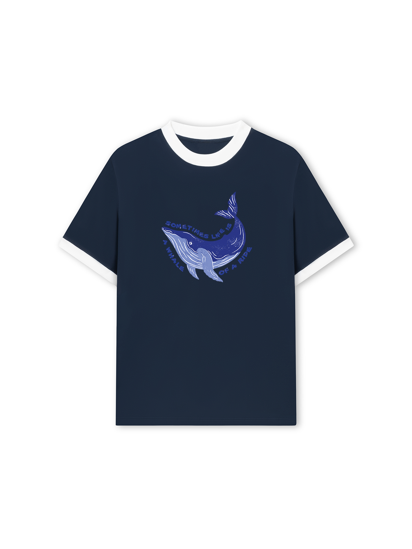 Áo Thun Ringer Relaxed Fit A Whale Of A Ride
