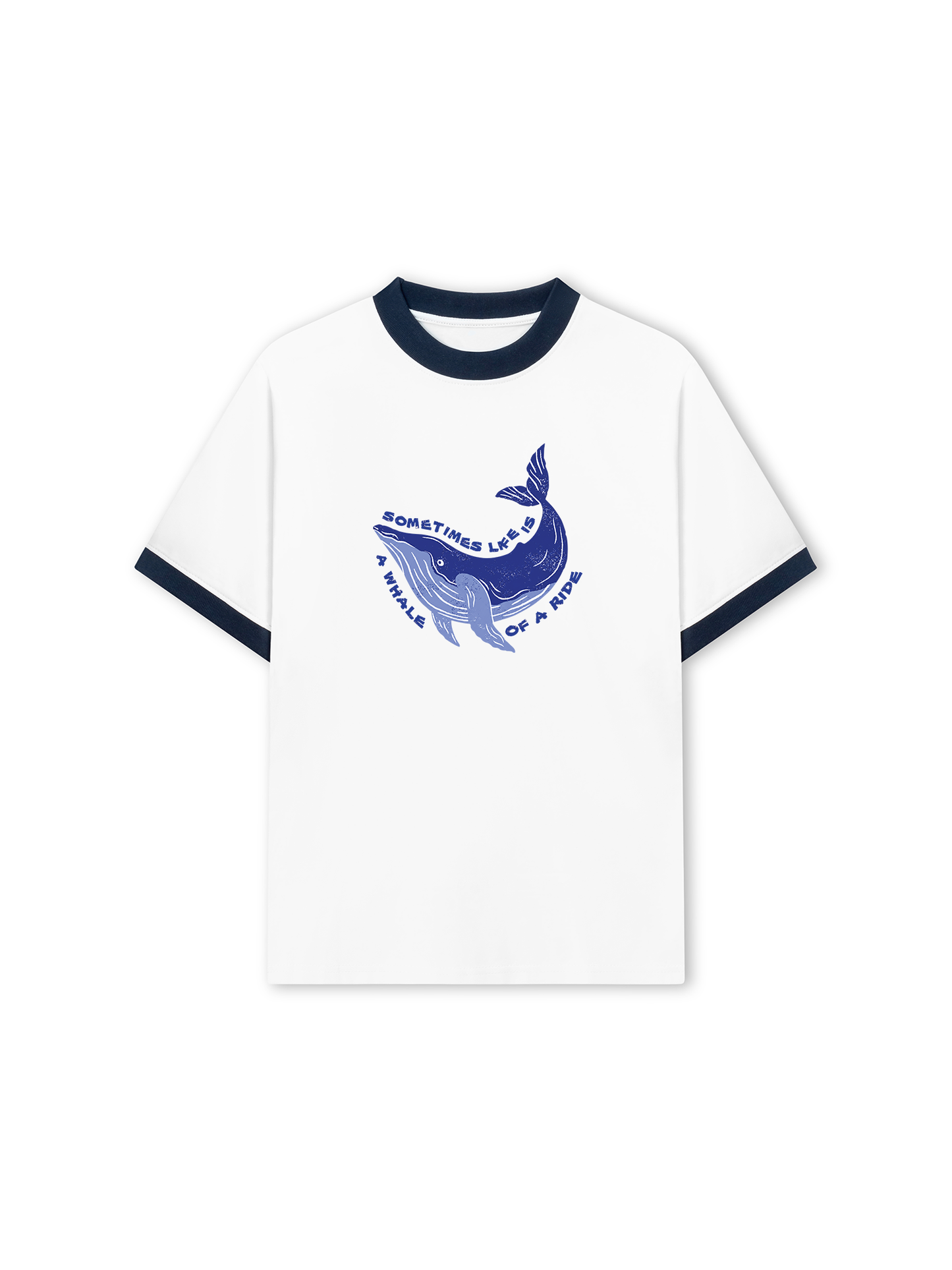 Áo Thun Ringer Relaxed Fit A Whale Of A Ride