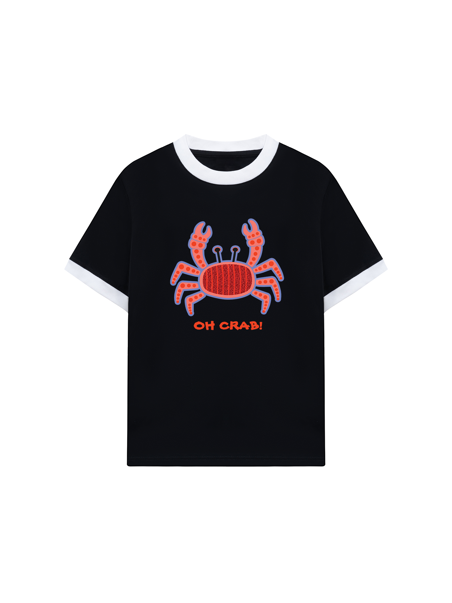 Áo Thun Ringer Relaxed Fit Oh Crab!
