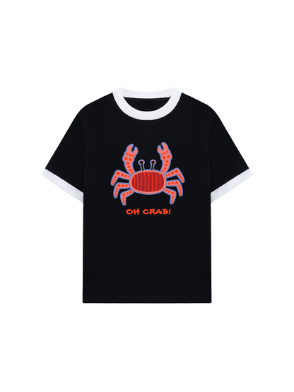 Áo Thun Ringer Relaxed Fit Oh Crab!