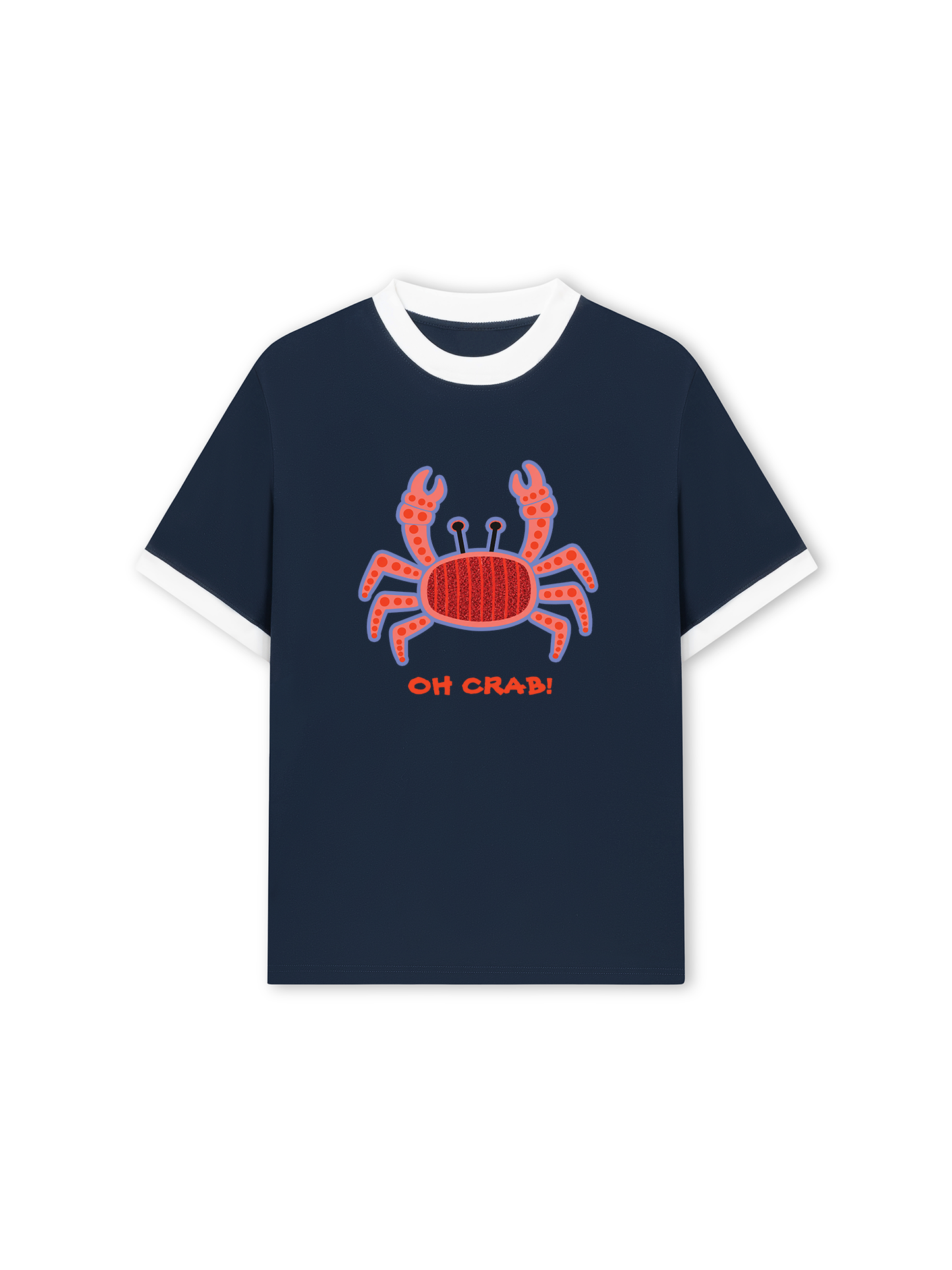 Áo Thun Ringer Relaxed Fit Oh Crab!