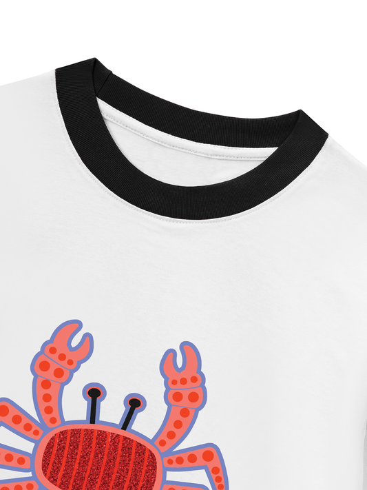 Áo Thun Ringer Relaxed Fit Oh Crab!