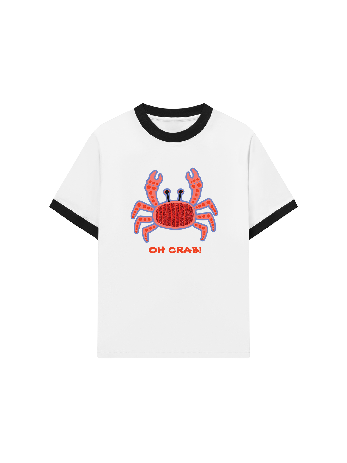 Áo Thun Ringer Relaxed Fit Oh Crab!
