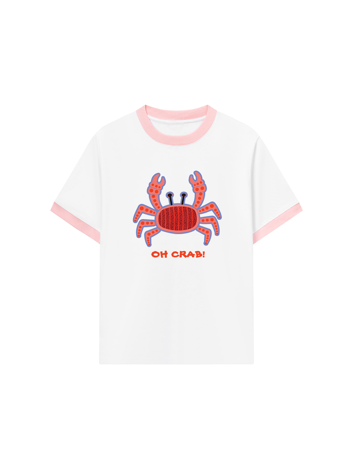 Áo Thun Ringer Relaxed Fit Oh Crab!