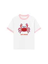 Áo Thun Ringer Relaxed Fit Oh Crab!