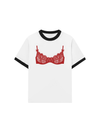 Áo Thun Ringer Relaxed Fit Red Bikini