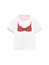 Áo Thun Ringer Relaxed Fit Red Bikini