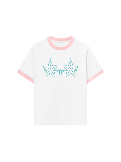 Áo Thun Ringer Relaxed Fit Bikini Starfish