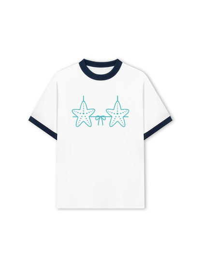 Áo Thun Ringer Relaxed Fit Bikini Starfish
