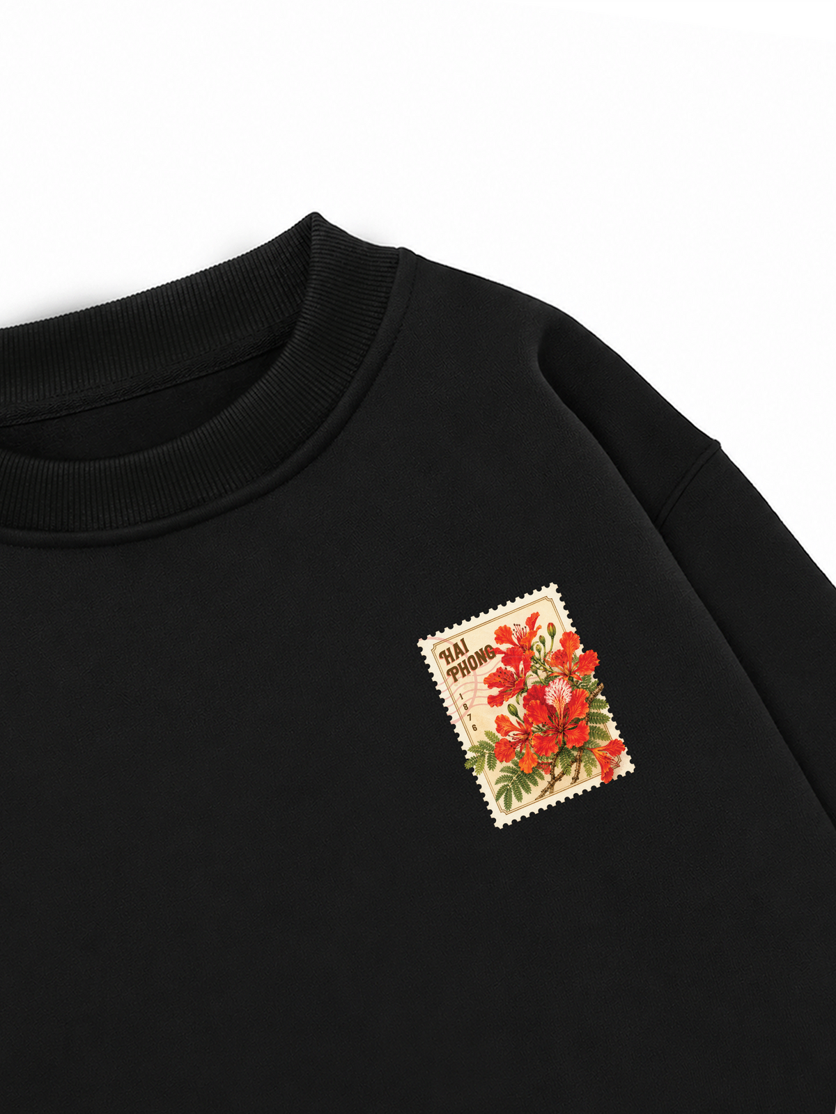 Áo Sweater Nỉ Hai Da Hoa Phượng Hải Phòng