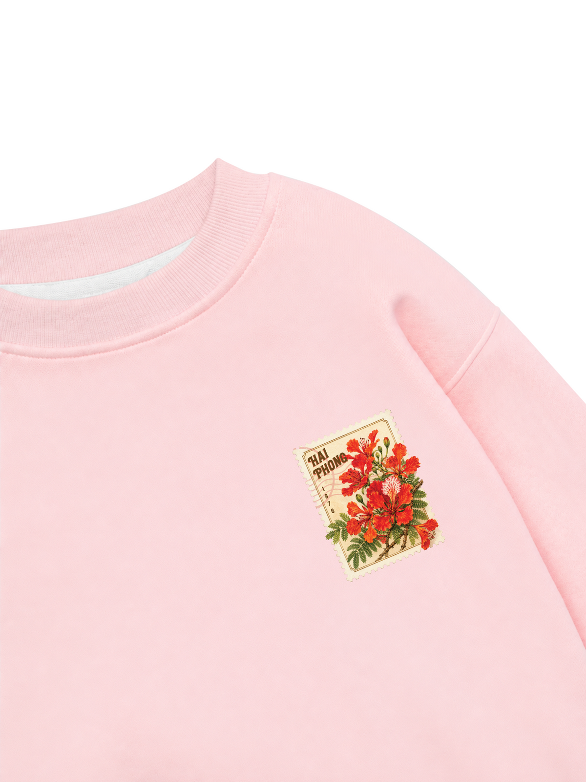 Áo Sweater Nỉ Hai Da Hoa Phượng Hải Phòng