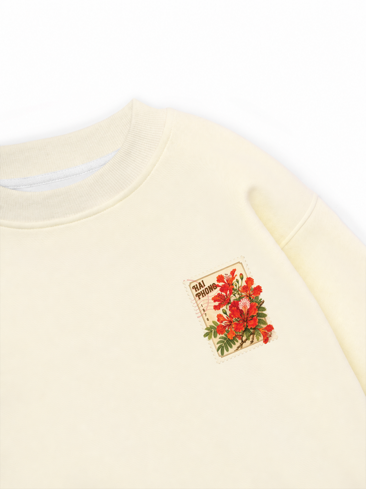 Áo Sweater Nỉ Hai Da Hoa Phượng Hải Phòng