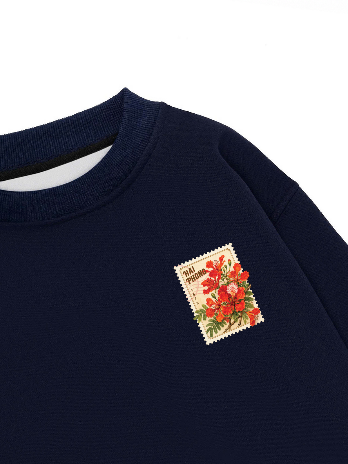 Áo Sweater Nỉ Hai Da Hoa Phượng Hải Phòng