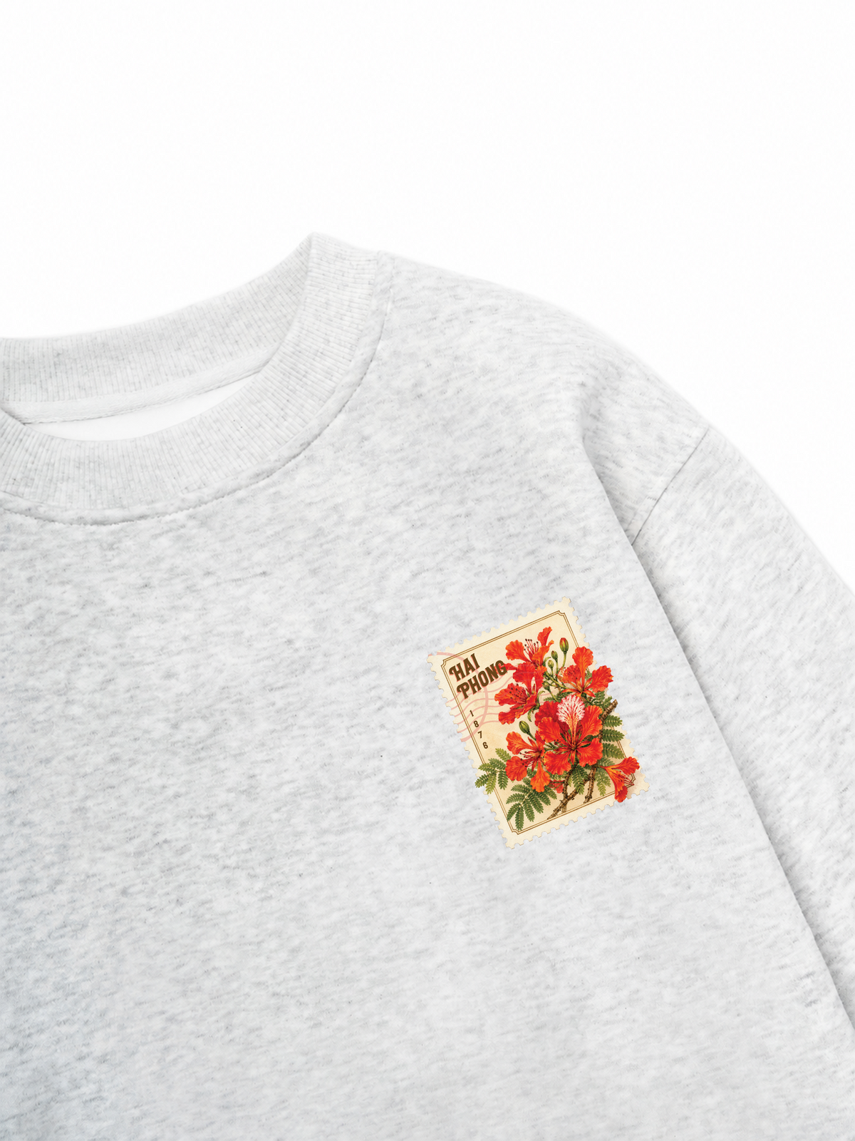 Áo Sweater Nỉ Hai Da Hoa Phượng Hải Phòng