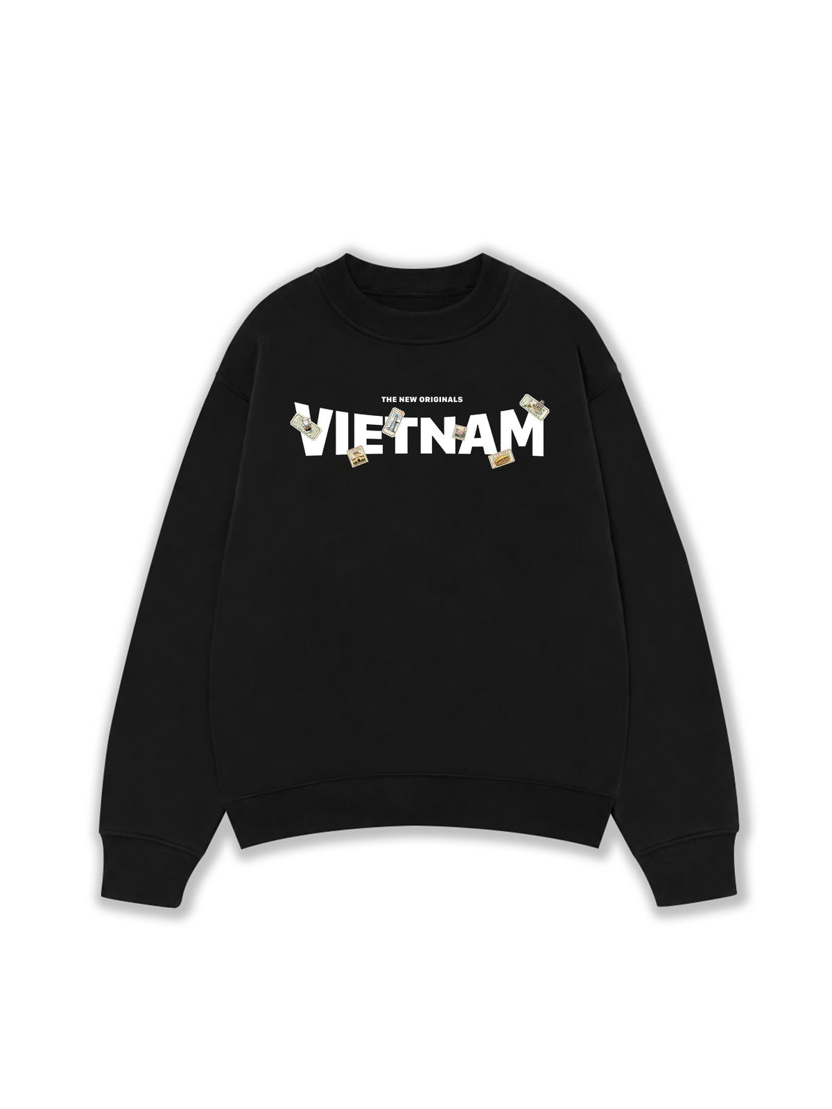 Áo Sweater Nỉ Hai Da Vietnam Stamp