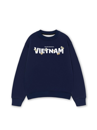 Áo Sweater Nỉ Hai Da Vietnam Stamp