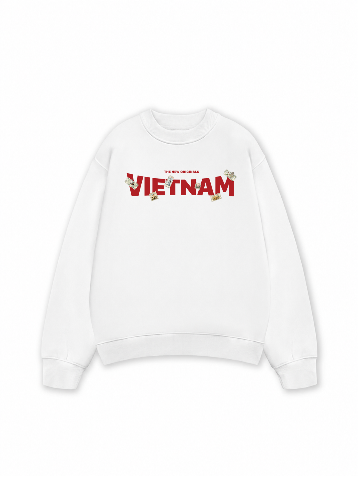 Áo Sweater Nỉ Hai Da Vietnam Stamp