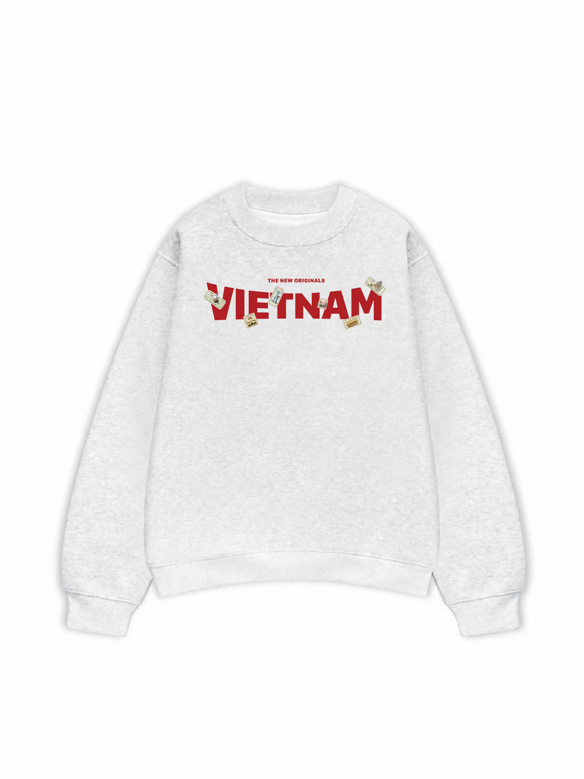 Áo Sweater Nỉ Hai Da Vietnam Stamp