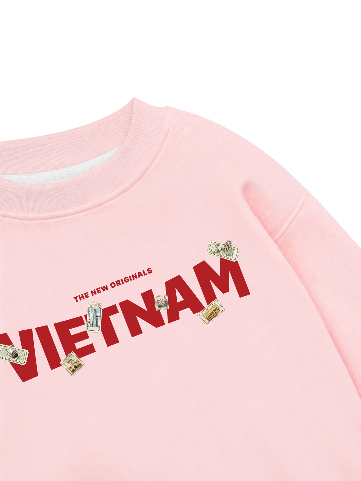 Áo Sweater Nỉ Hai Da Vietnam Stamp